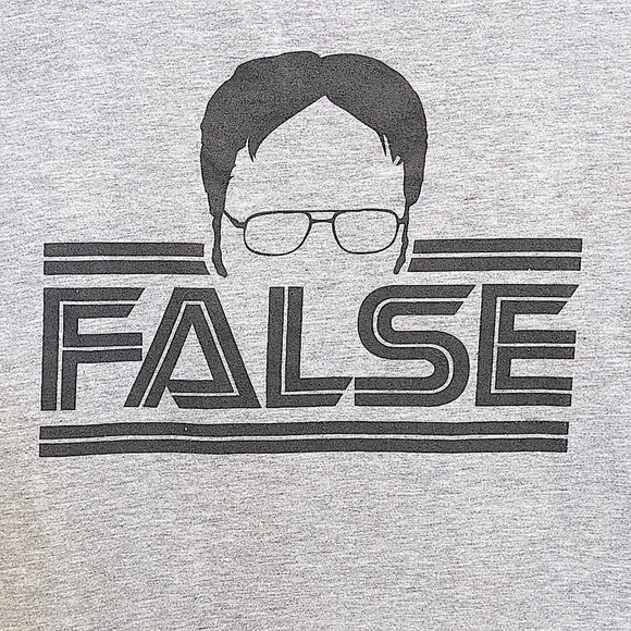 𝅺DWIGHT Schrute False The Office T-shirt Size Medium - Picture 5 of 6